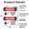 Signmission High Voltage Authorized Personnel Bilingual Danger Sign, Plastic, 12in W x 18in L, 2PK OS-2PACK-DS-P-1218-VS-1340 - alternate 4
